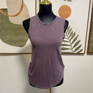 3/$10 AG Purple Sleeveless Distressed Tank